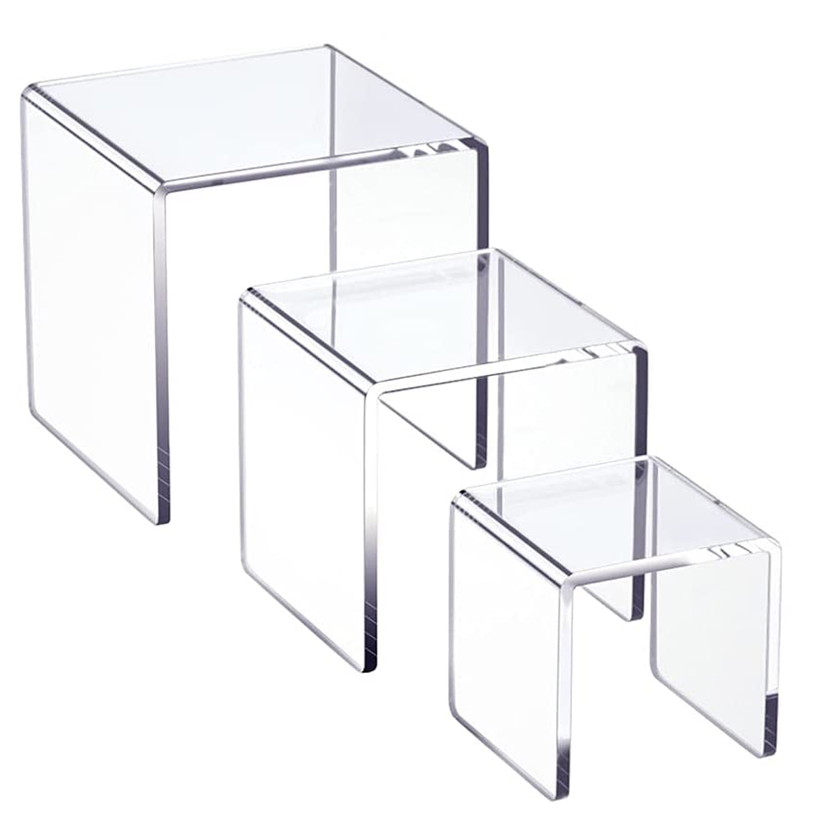 Pop Display Shelf - 5mm U şekli akrilik ekran yükselticiler