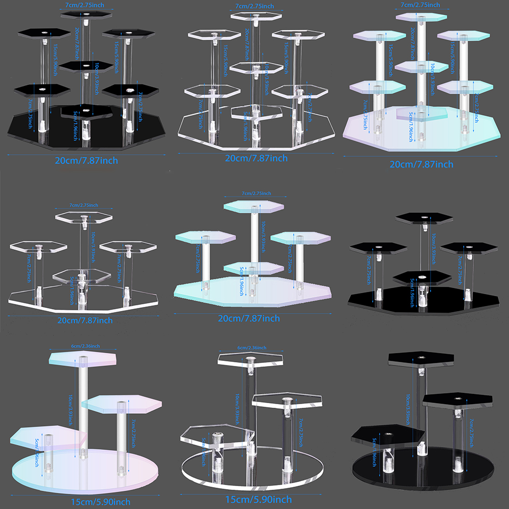 Pop Display Shelf - Aksiyon Figürleri için Katmanlı Akrilik Ekran