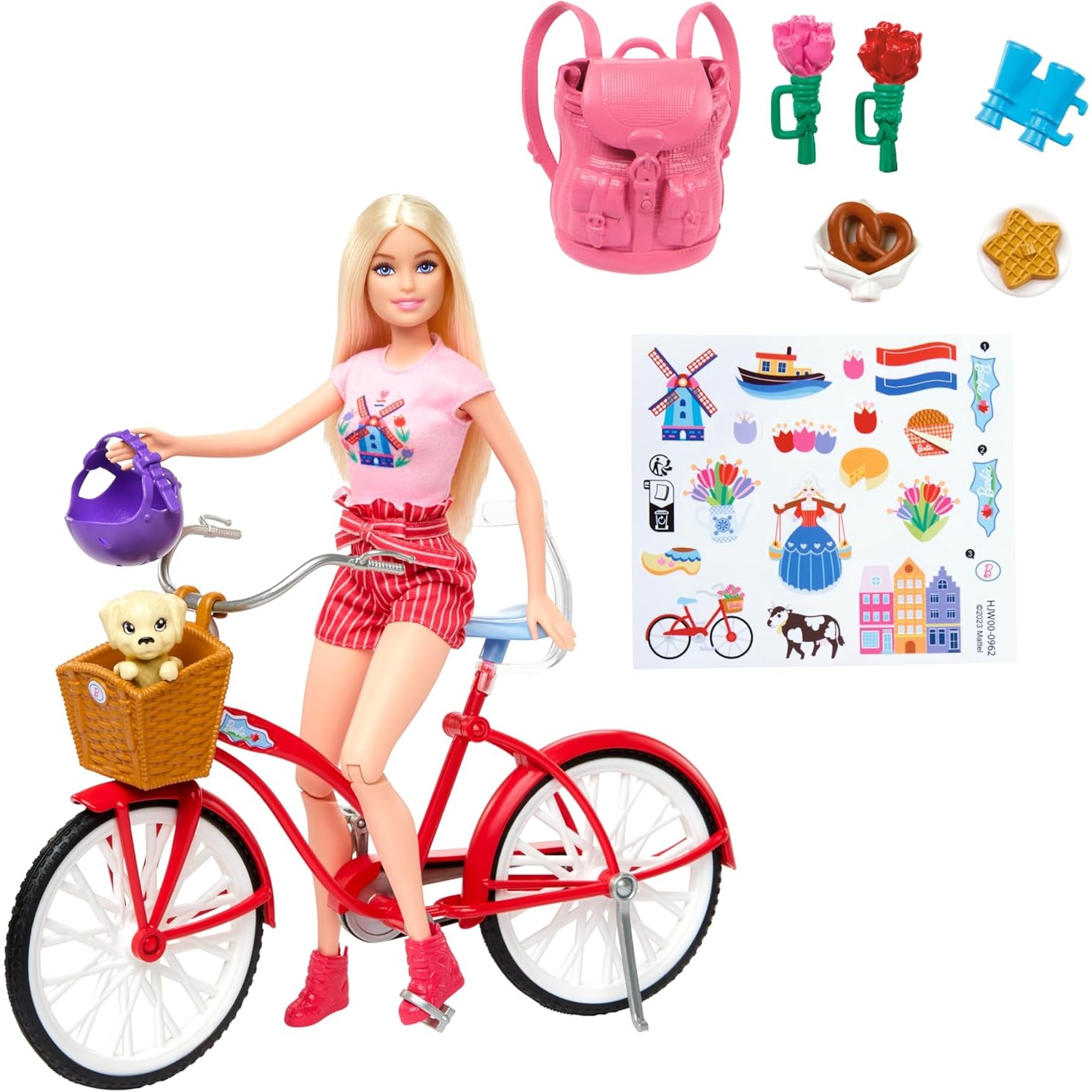 Mattel Toy Barbie - Orijinal Mattel Barbie Bebek Bisiklet Playset