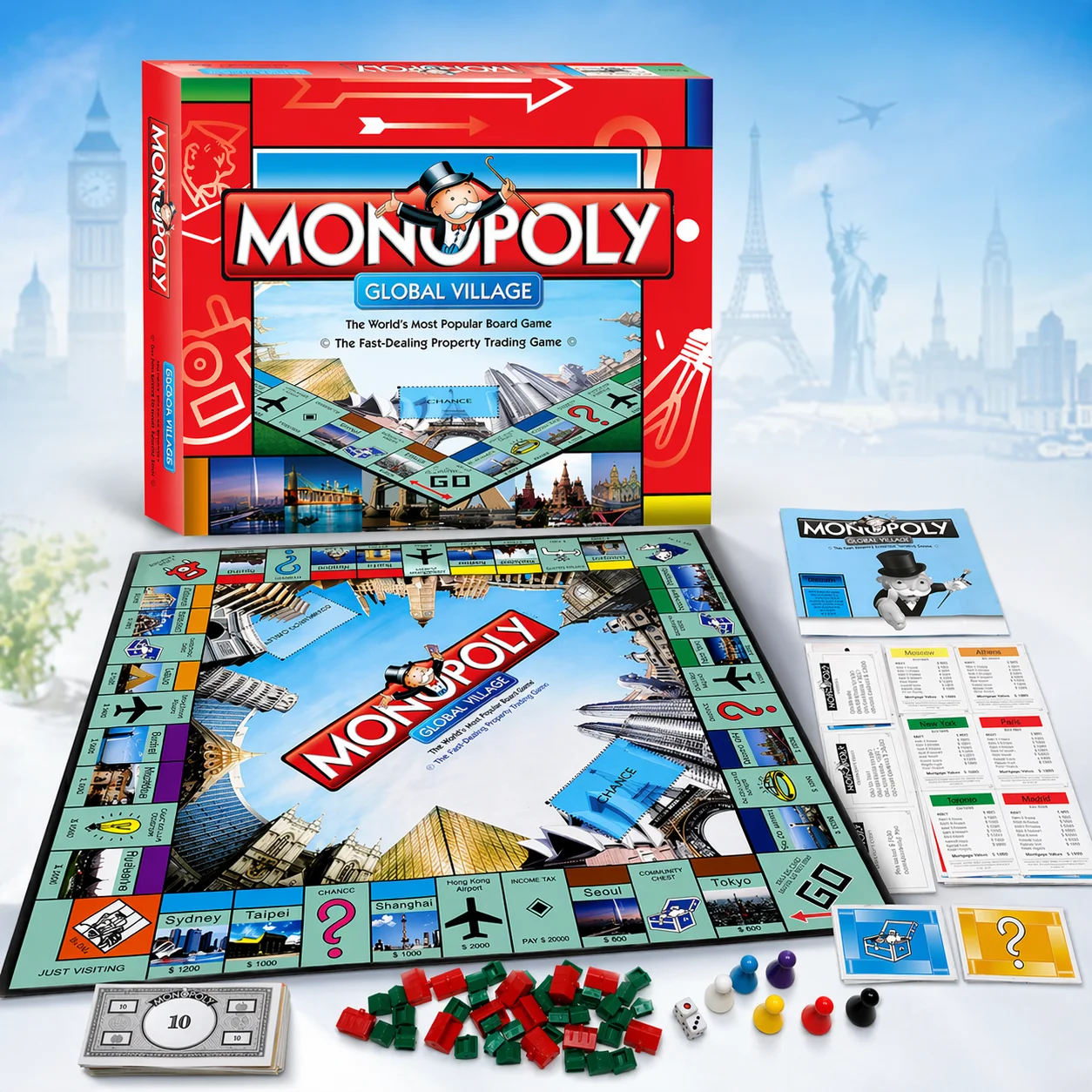 Hasbro Game Monopoly - Premium MONOPOLY GLOBAL VILLAGE Masa Oyunu