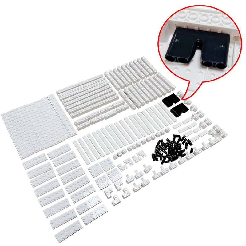 Piksel sanat boyama beyaz foto - Lego Minifigure Holder incelemesi ve fiyatı
