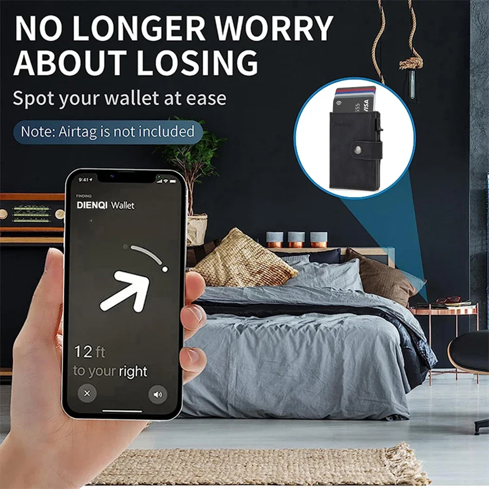 RFID Deri AirTag Erkek Cüzdanl - Card Top Loader incelemesi ve fiyatı